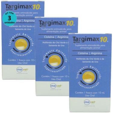 Imagem de Targimax 10 Animal 10ml Kit Com 3 - Inovet