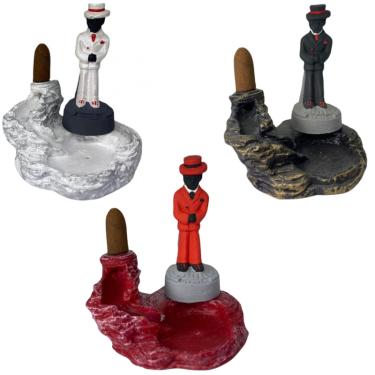 Imagem de Incensário Cascata Zé Pelintra em Resina 12 cm-Escolha a Cor