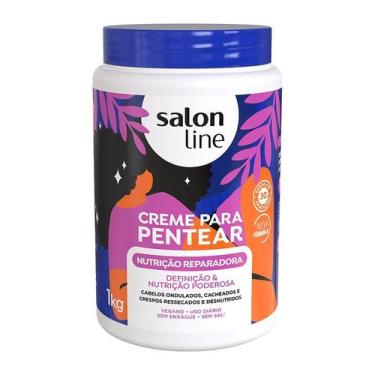 Imagem de Creme Cabelo Pentear 1Kg Nutricao Reparadora - SALON LINE