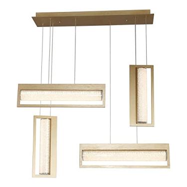 Imagem de Pendente LED Glitter Dourado 40W Luz Branco Frio Bella