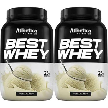Imagem de Kit 2X Best Whey - 900g Vanilla Cream - Atlhetica Nutrition-Masculino