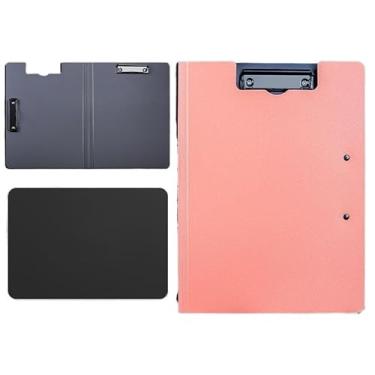 Imagem de Prancheta com Capa - Pasta Organizadora para Documentos, Material de Escritório Essencial para Arquivo e Apresentações(ROSA 5421D)