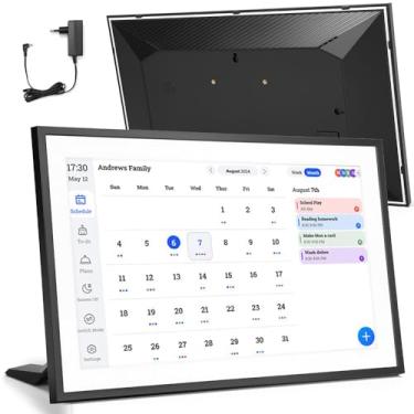 Imagem de 15.6 Polegadas Calendário Digital Inteligente E Gráfico Tarefas, Planner, Porta Retrato Digital, Para Agendamento Familiar, Tela Sensível Ao Toque Hd Interativa, 110-220V
