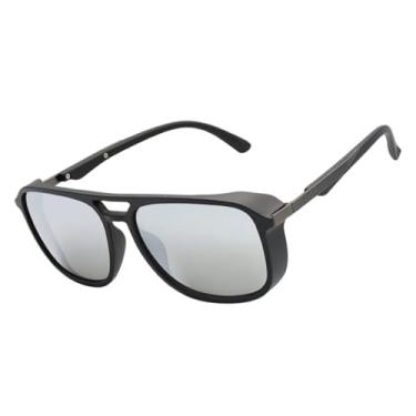 Imagem de Óculos de Sol Quadrado Soldador Premium Estilho Alok Steampunk Retrô Clássico Vintage Moderno UV400 Masculino Feminino Unisex - Modelo Leblon 2.0 - Cacife Brand (Prata Espelhado)