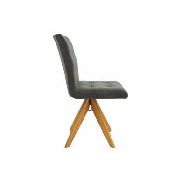 Imagem de Cadeira Sala De Jantar Nice Madeira Maciça 1c001ca 1 Un Carvalho Assento-encosto A035 Suede Veludo C