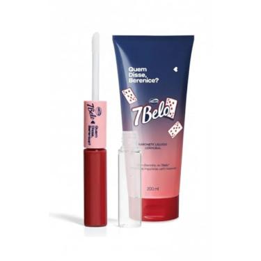 Imagem de Kit 7 Belo Sabonete Líquido Corporal 200ml e Batom Duo gloss Vermelho Exclusivo