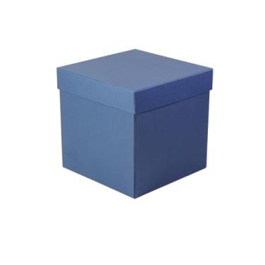 Imagem de Caixa de Presente Cartonada Rígida Premium 20x20x20 cm (Azul Marinho)