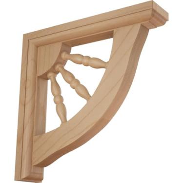 Imagem de Ekena Millwork BKT01X07X07ADAL 3,8 cm L x 17,7 cm P x 17,7 cm A Suporte de roda Andrea Wagon