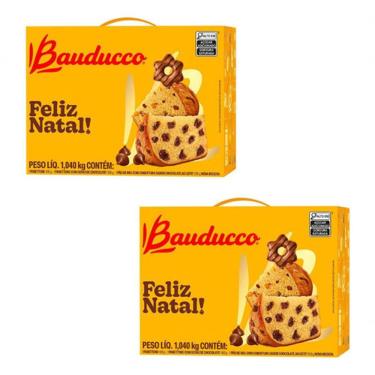 Imagem de Kit 2 Cestas De Natal Bauducco Pp - 3 Itens