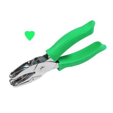 Imagem de Perfurador de furo único, perfurador de papel portátil de um furo com alça macia, furador pequeno para etiquetas de artesanato faça você mesmo, ferramenta de álbum de recortes