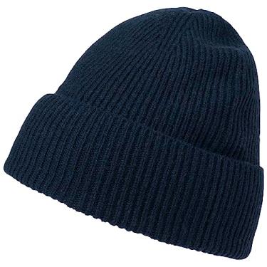 Imagem de Helly-Hansen Gorro unissex de lã HH, azul marinho, tamanho único