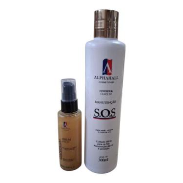 Imagem de Sos Leave-in 300 Ml + Reparador De Pontas Ouro Parfum 60 Ml - Alphahal