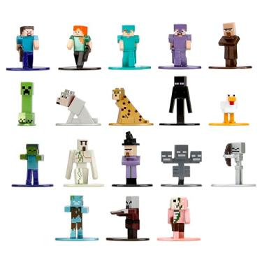 Imagem de Bonecos Minecraft Nano Metalfigs de 4,16 cm, pacote com 18, brinquedos para crianças e adultos (onda 12)