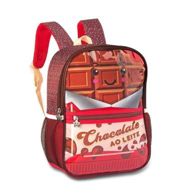Imagem de MOCHILA ESCOLAR INFANTIL DOCINHOS CHOCOLATE PIPOCA SORVETE-Feminino