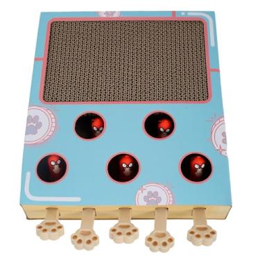 Imagem de Brinquedos interativos para gatos e cérebros, caixa de madeira maciça, brinquedos interativos para gatos em ambientes internos, gatinhos, cachorros, animais de estimação, jogo divertido de pegar ratos