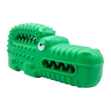 Imagem de Brinquedo de mastigar para cães, jacaré de borracha, brinquedo interativo para cachorros, pequenos, médios, grandes, dentição