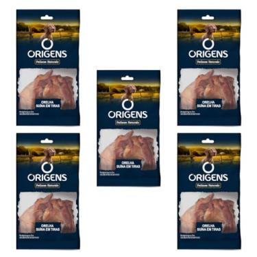 Imagem de Origens Petisco Natural Cães Tiras De Orelha De Porco 50g 5 Unid
