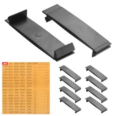 Imagem de Placa de enchimento de disjuntor para Siemens Capa de painel elétrico universal de 9,5 cm, compatível com Square D e GE (vem com etiqueta de caixa de disjuntor) pacote com 10
