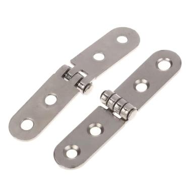 Imagem de 2 peças de dobradiças de rosca dobráveis de 180° para porta de armário de máquina de costura - acessórios de ferragens de móveis