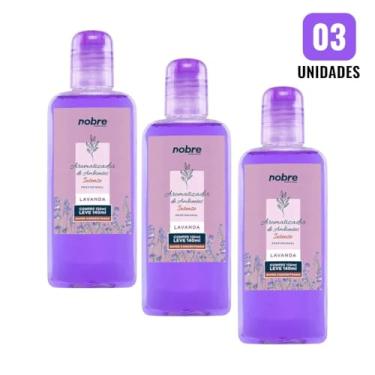 Imagem de Nobre Aromatizador de Ambiente Intenso Lavanda, Kit com 3 Unidades de 140ml, Super Concentrado, Perfume Duradouro para Ambientes