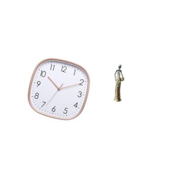 Imagem de Fenteer Relógio de Parede Digital Vintage, Escultura, Arte para Sala de Jantar, Decoração de Academia de Fazenda com Estatueta Tribal de, Ornamento Par