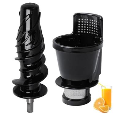 Imagem de Chewtoyo Acessórios para espremedores de mastigação lenta, eixo helicoidal de 17,3 cm e coador de suco de 12 cm incluídos, peças de reposição seguras para alimentos, compatíveis com 8006, Nc900, 8005