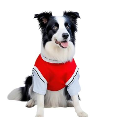 Imagem de Mudoria X Camisetas para cães grandes, roupas para cães de secagem rápida, respirável, elástica, roupa para animais de estimação para cães médios e grandes, liberdade de movimento evita