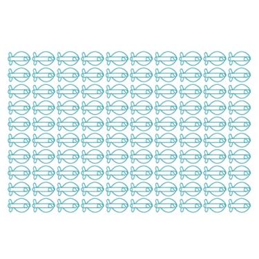 Imagem de Clipes de papel em forma de peixe design bonito diversão organizando clipes de metal para classificação de arquivo de casa de escritório 100 peças colorido durável