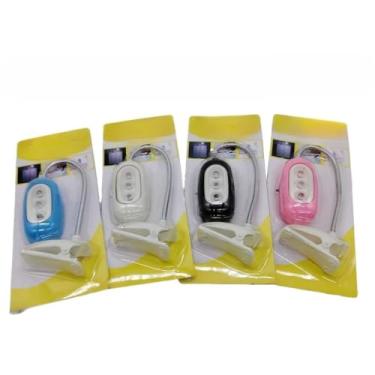 Imagem de Luz de Leitura para Livros, Luminária Flexível com Haste Ajustável e Clipe, Iluminação sem Reflexo para Proteção dos Olhos(3379 KIT COM 2)
