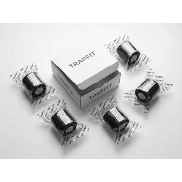 Imagem de Kit 5 Bandagem Elástica Auto Adesiva 5cm x 4,5m - Faixa Atadura Pet Tatuagem Academia Cor Preto