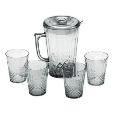 Imagem de Conjunto Jarra E 4 Copos De Acrílico - Top Rio