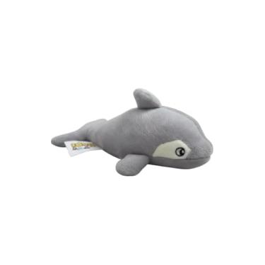 Imagem de Mordedor de Pelúcia para Cães, Baleia em Poliéster, 18cm x 10cm, com Apito Sonoro, para Pets Pequeno e Médio Porte