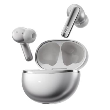 Imagem de Fones de Ouvido Sem Fio QCY MeloBuds N70, Bluetooth 6.0,Intra Auricular,à Prova D'água IPX5,50 h de Bateria,Com Microfone Embutido,leves e Confortáveis para Corrida/Academia,Preto (Titânio)