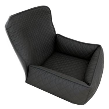 Imagem de Assento Protetor Pet Pequeno Banco Dianteiro de Carro Modelo Caminha Impermeável e Fácil Lavagem(Preto liso)