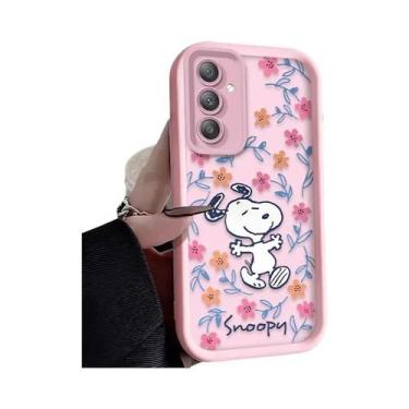 Imagem de Capa S-Snoopy Flower Para Samsung Galaxy S25 S24 Ultra S23 S22 plus A3