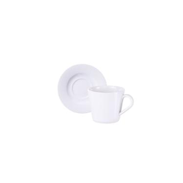 Imagem de Conjunto Xícara E Pires De Chá Tramontina Santorini Em Porcelana Decorada, 185 Ml 2 Peças