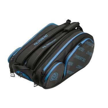 Imagem de menolana Bolsa de tênis de mochila de tênis Bolsa de ginástica com compartimento de sapatos com alça de ombro ajustável para homens e mulheres para externo, Preto Azul