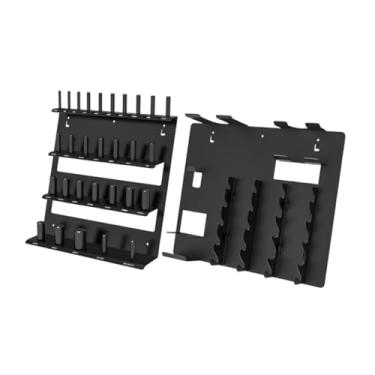 Imagem de RNXRZANK Suporte para Ferramentas, Organizador de Chaves de Fenda, Suporte Robusto com Rolamentos de Metal para Ferramentas de Pressão, Ideal para Garagem Ou G