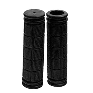 Imagem de Ainoli 1 par de punhos de guiador de ciclismo Soft Punho de borracha confortável e antiderrapante para ciclismo com engrenagem fixa (Preta)