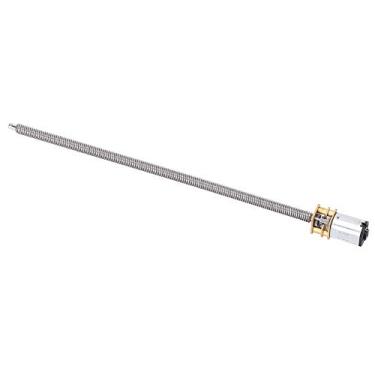 Imagem de Hyuduo Motor de Redução de Rosca da Caixa do Motor de Engrenagem DC Escovado de Alta Potência 6V 60RPM, Engrenagens de Metal Resistentes Ao Desgaste, Eixo de Saída de 160 Mm de Comprimento, (#15)