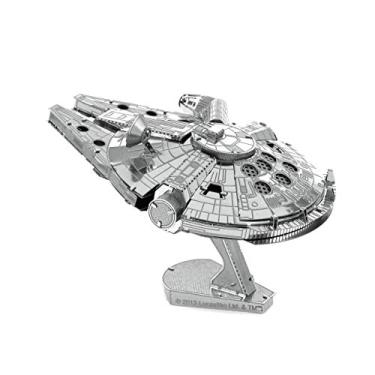 Imagem de Mini Réplica de Montar Star Wars Millennium Falcon Metal Earth Prata