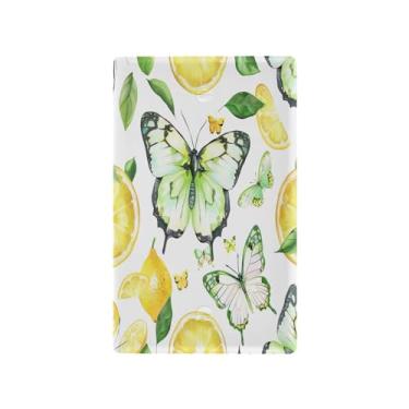 Imagem de Wassud Placa de cobertura de interruptor de luz, capas de tomada decorativas, placa de parede para tomadas elétricas, tampas de tomada em branco com borboleta limão