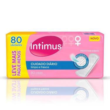 Imagem de Absorvente Intimus Days Protetor Diario Sem Abas Sem Perfume Leve 80 P