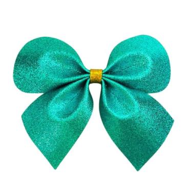 Imagem de Kit 06 Laço Lacinho G de Natal Enfeite Natalino Arvore Luxo (Azul Piscina)