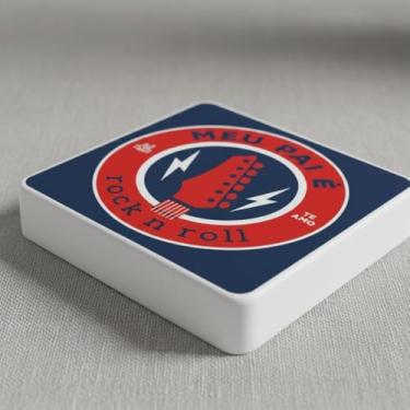 Imagem de Luminária Box Slim Meu Pai É Rock USB, LED 5W, Polietileno, 20x18x5cm, Bivolt, Luz Difusa