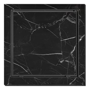 Imagem de Tampa Piscina Casa Máquinas 80x80 Articulada Invis Rebaixada Cor Preto