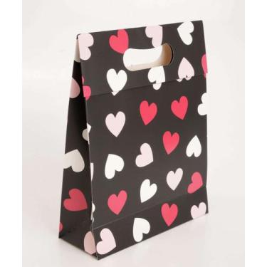 Imagem de Embalagem Presente Sacola Coração Marisa-16259, UN, Preto