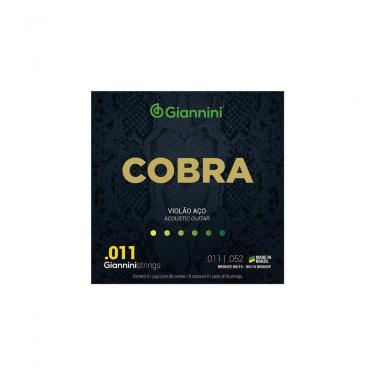 Imagem de Encordoamento Para Violão Aço Cobra .011 Bronze Geeflk
