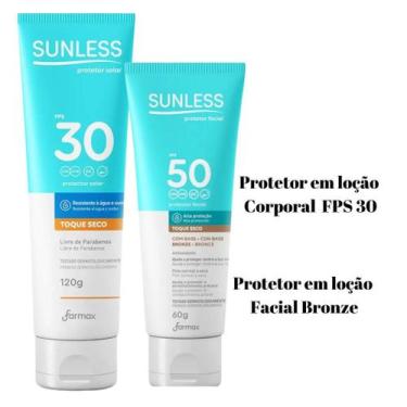 Imagem de Kit Protetor Solar Facial FPS50 60g bronze + Protetor Solar Corporal 1