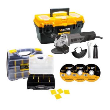 Imagem de Esmerilhadeira Angular Profisional 1000W com Caixa Organizadora de Fer